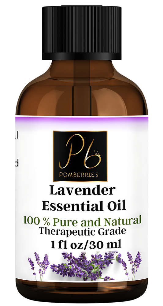 Lavender Essential Oil 100% Pure Natural Therapeutic Grade Oil for Hair and Skin 1 fl oz by Pomberries