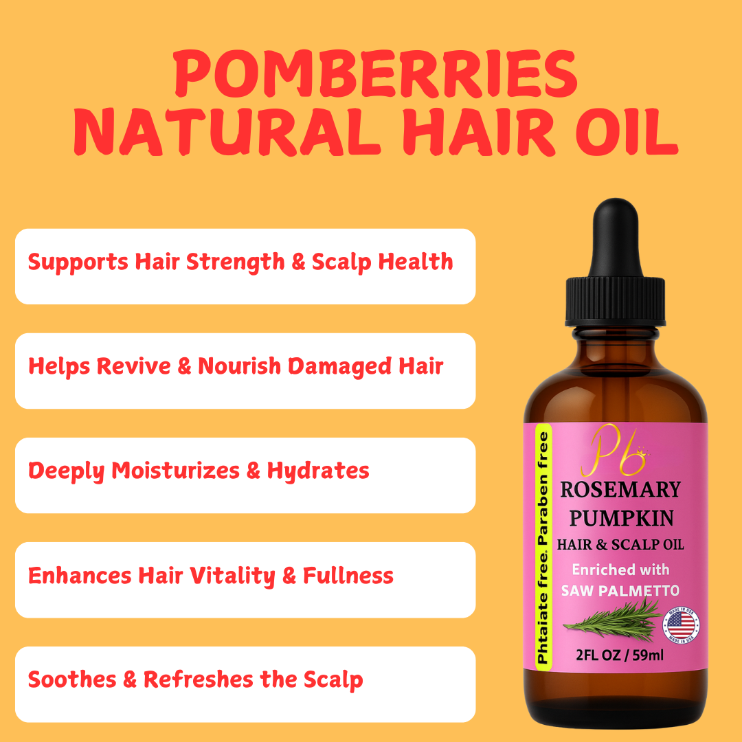 Rosemary Hair Oil – Rosemary & Pumpkin Seed Oil for Hair & Scalp – With Saw Palmetto, Mint & Vitamin E – Deep Conditioning & Nourishing, - Rosemary Oil 2 fl oz
