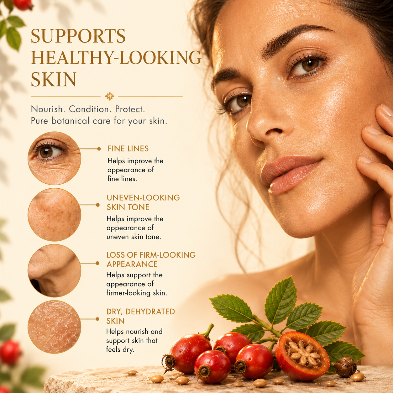 USDA Organic Rosehip Oil – Cold-Pressed & Unrefined, Rosehip Oil for Face, Skin & Hair – Rosehip Seed Oil for Scars, Wrinkles, Stretch Marks, Daily Hydration & Gua Sha Massage, 4 fl oz