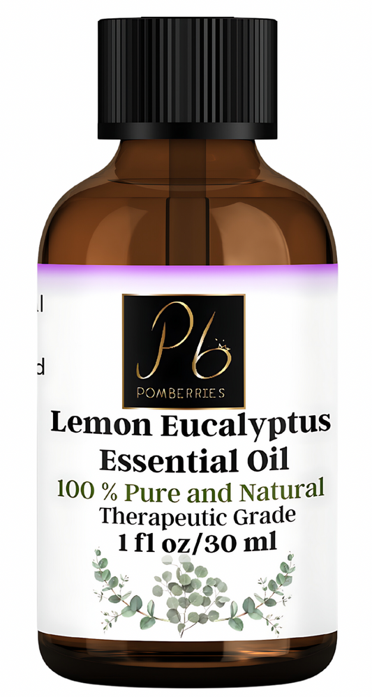 Lemon Eucalyptus Essential Oil 100% Pure Natural Unadulterated Oil for Hair and Skin 1 fl oz by Pomberries