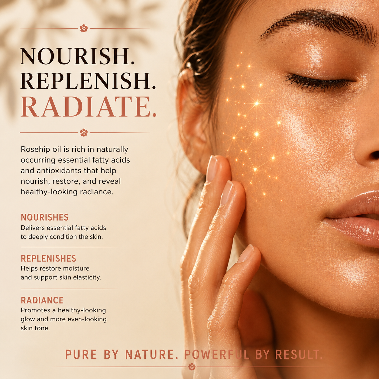 USDA Organic Rosehip Oil – Cold-Pressed & Unrefined, Rosehip Oil for Face, Skin & Hair – Rosehip Seed Oil for Scars, Wrinkles, Stretch Marks, Daily Hydration & Gua Sha Massage, 4 fl oz